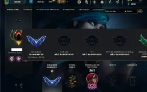 Diamante 3 com 100 Champs e 41 Skins ( MAIN SUP )