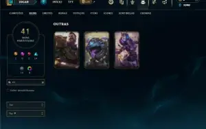 Diamante 3 com 100 Champs e 41 Skins ( MAIN SUP )