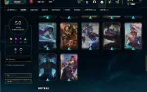 Bronze 1 com 100 Champs e 50 Skins + 33 Espolios