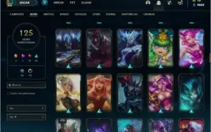 Conta ouro 3 com 145 champs e 125 skins ( MAIN SUP )