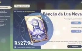 Conta Genshin AR 55 - Xiao + Homa + Zhongli + Raiden + Jean