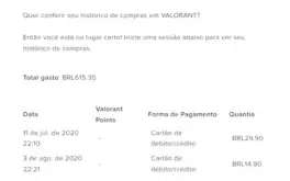 Valorant - 2 contas Prata com mais de 600 reais gastos
