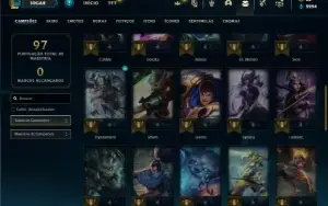 Conta prata 1 com 45 Champs e 26 Skins