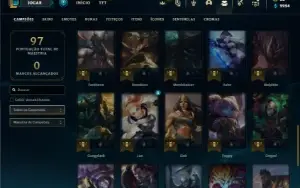 Conta prata 1 com 45 Champs e 26 Skins