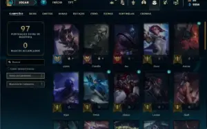 Conta prata 1 com 45 Champs e 26 Skins