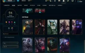 Conta prata 1 com 45 Champs e 26 Skins