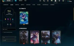 Conta prata 1 com 45 Champs e 26 Skins