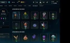 Conta Lol Br Esmeralda, 1401 Skins