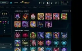 Conta Lol Br Esmeralda, 1401 Skins