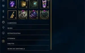PLATINA 4, 22 SKINS, 700 RP, 8K EA - CONTA DE LOL