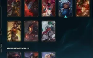 Conta League of legends 109 skins, sem email confirmado