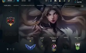 Conta diamante lvl 450+