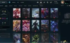 CONTA LOL 116 SKINS GOLD 4 NVL 259
