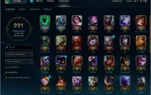 CONTA BORDA OURO 60+ CHAMPS E VARIAS SKINS ! PROMOÇAO