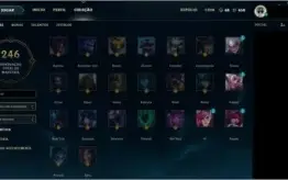 Conta de lol platina V , faltando 23 campeões