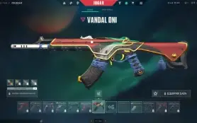 Conta Valorant Com Leque Flamejante, Vandal Oni E Sublime