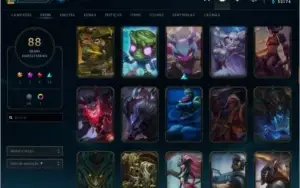 Conta LoL (2014) Diversas SKINS e ICONES!