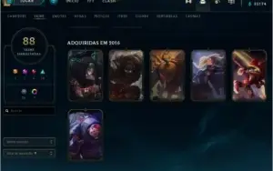 Conta LoL (2014) Diversas SKINS e ICONES!