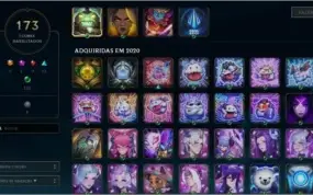 Conta LoL (2014) Diversas SKINS e ICONES!