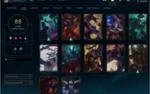 Conta LoL (2014) Diversas SKINS e ICONES!