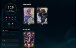 CONTA LOL - 129 SKINS - LEVEL.238