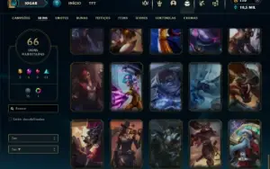 Ferro 1 com 120 Champs e 66 Skins + 2 Ultimates