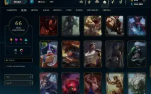 Ferro 1 com 120 Champs e 66 Skins + 2 Ultimates