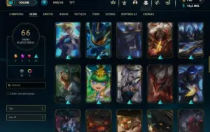 Ferro 1 com 120 Champs e 66 Skins + 2 Ultimates