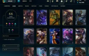 Ferro 1 com 120 Champs e 66 Skins + 2 Ultimates
