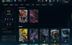 Ferro 1 com 120 Champs e 66 Skins + 2 Ultimates