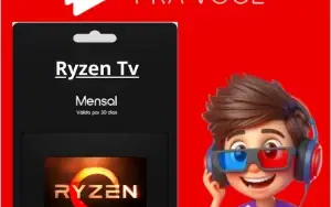 Ryzen Cinema Recarga Mensal 30 Dias - Gift Cards