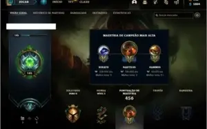 Conta ouro 2 com 131 champs e 94 skins