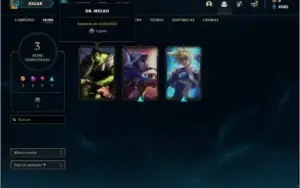 Conta prata 2 com 25 champs e 3 skins