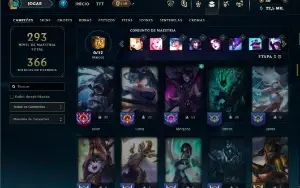 Unranked com 100 Champs e 72 Skins ( MAIN SUP )