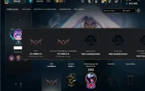 Unranked com 100 Champs e 72 Skins ( MAIN SUP )