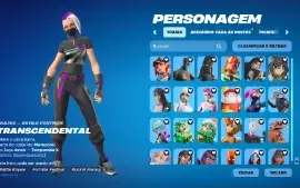 Conta Fortnite 213 skins preço negociável