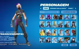Conta Fortnite 213 skins preço negociável