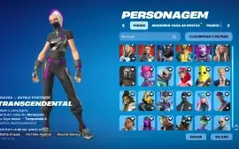 Conta Fortnite 213 skins preço negociável