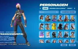 Conta Fortnite 213 skins preço negociável