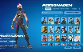 Conta Fortnite 213 skins preço negociável
