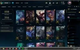 Conta Gold, 5 Skins Miticas 150 Prestígio 275 Skins