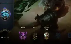 CONTA MESTRE LOL UPADA NA MÃO