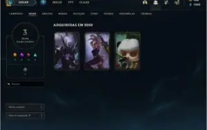 CONTA MESTRE LOL UPADA NA MÃO