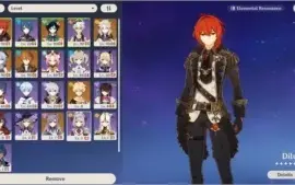 AR 55 (DILUC C1/VENTI/ALBEDO/CHILDE/GANYU/KEQUING/SKYWARD)