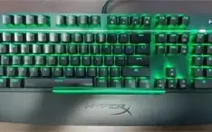 Teclado Gamer Hyperx Mars Mecânico Switch Blue Rgb Seminovo