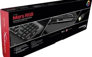 Teclado Gamer Hyperx Mars Mecânico Switch Blue Rgb Seminovo