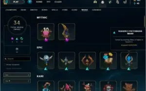 CONTA MESTRE LOL  SKIN VITORIOSA 2013-2020