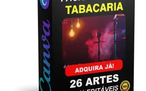 Pack Canva Tabacaria - 26 Artes Editáveis