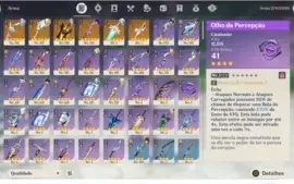 3 ARCONTES, RAIDEN C3, DIVERSOS CHAR E ARMA 5* + 123 DESEJOS