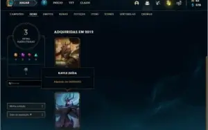 Conta Unranked com KAYLE JUIZA (RARA)